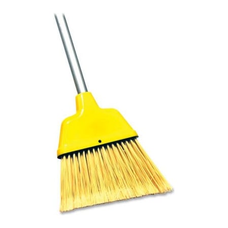 Sp Richards Genuine Joe 9" Wide Angle Broom w/ 47" Steel Handle, Yellow - GJO58562 GJO58562